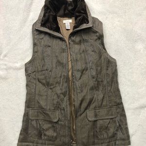 Chico’s shimmery grey-brown vest